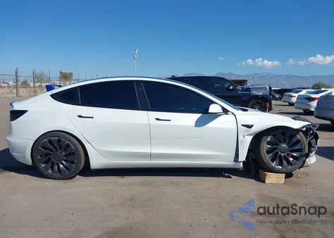 2022 Tesla Model 3 Performance Dual Motor All-Wheel Drive from USA, damaged, VIN 5YJ3E1EC3NF196953